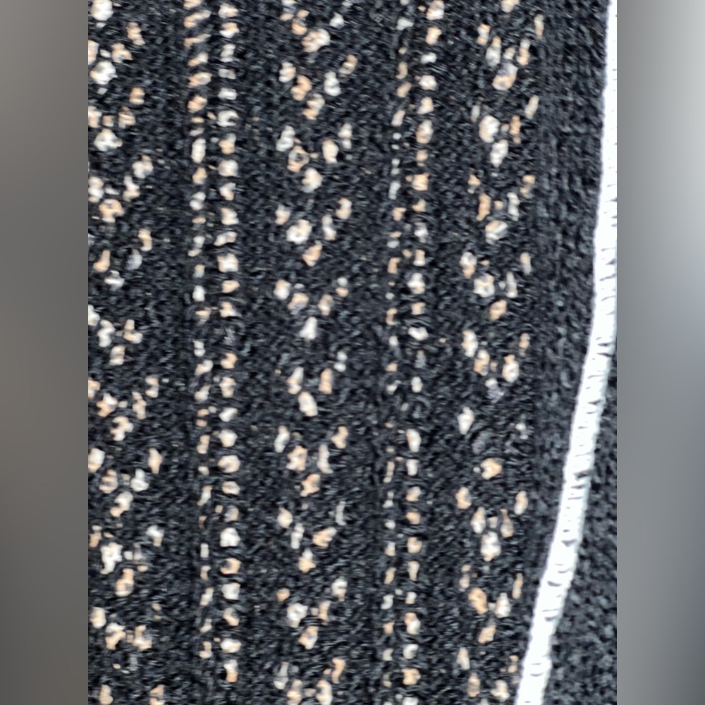 Black Long Length Knit Open Front Cardigan Duster - Picture 11 of 15